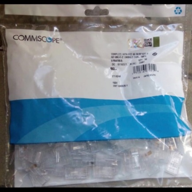 AMP comscope connector Rj45 cat5