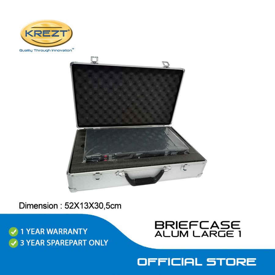 BRIEFCASE ALUMINUM LARGE 1 |BOX MICROPHONE | KOPER MICROPHONE