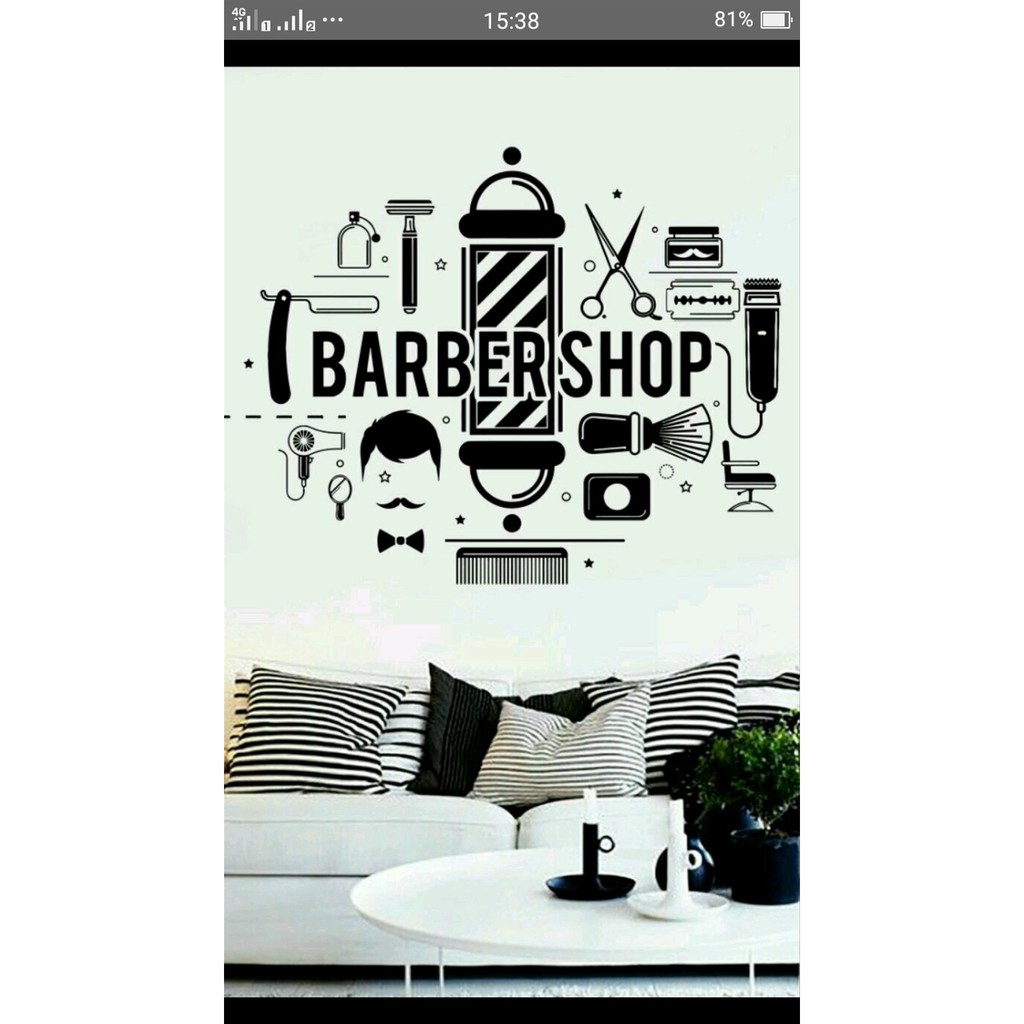 

cutting stiker BARBERSHOP 01