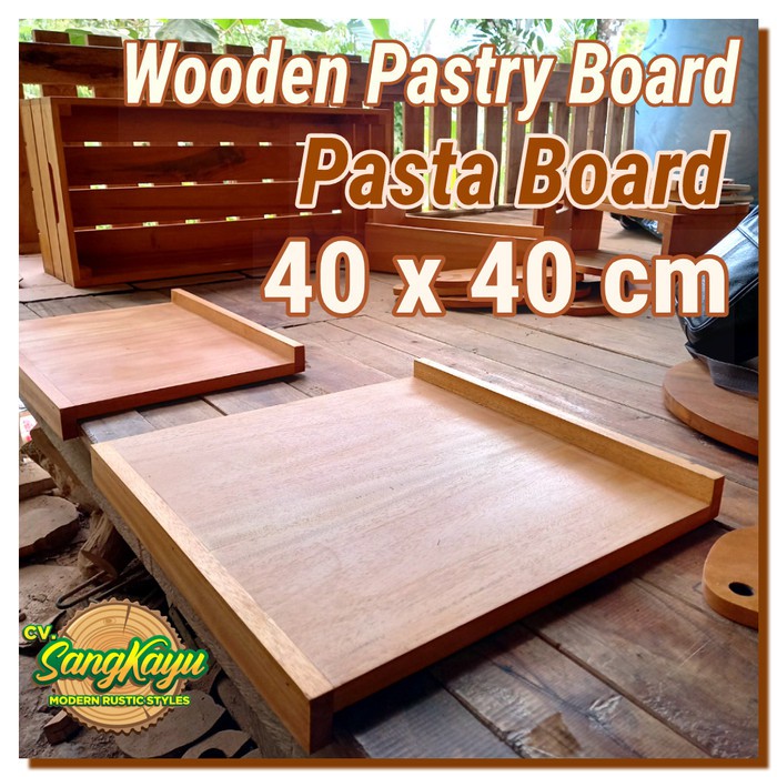 pastry board talenan kue 40x40cm  talenan adonan kue || Talenan kayu murah || Talenan kayu cantik ||