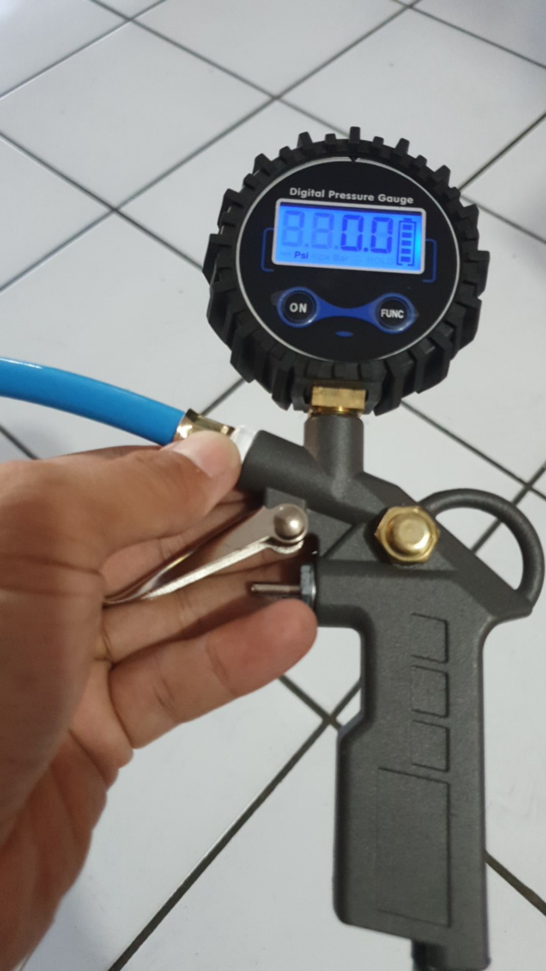 Th Tire Inflator + Digital Gauge Alat Isi Angin Heavy Duty