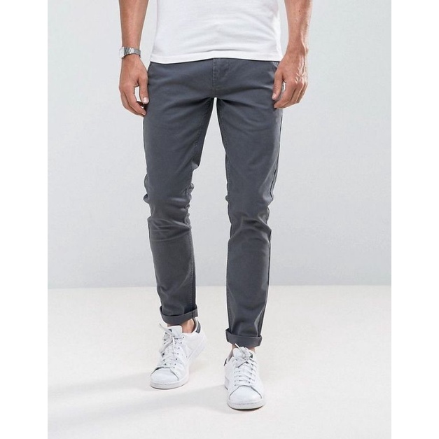 Arfacloth - Chino long pants Grey - Celana Chino Pria