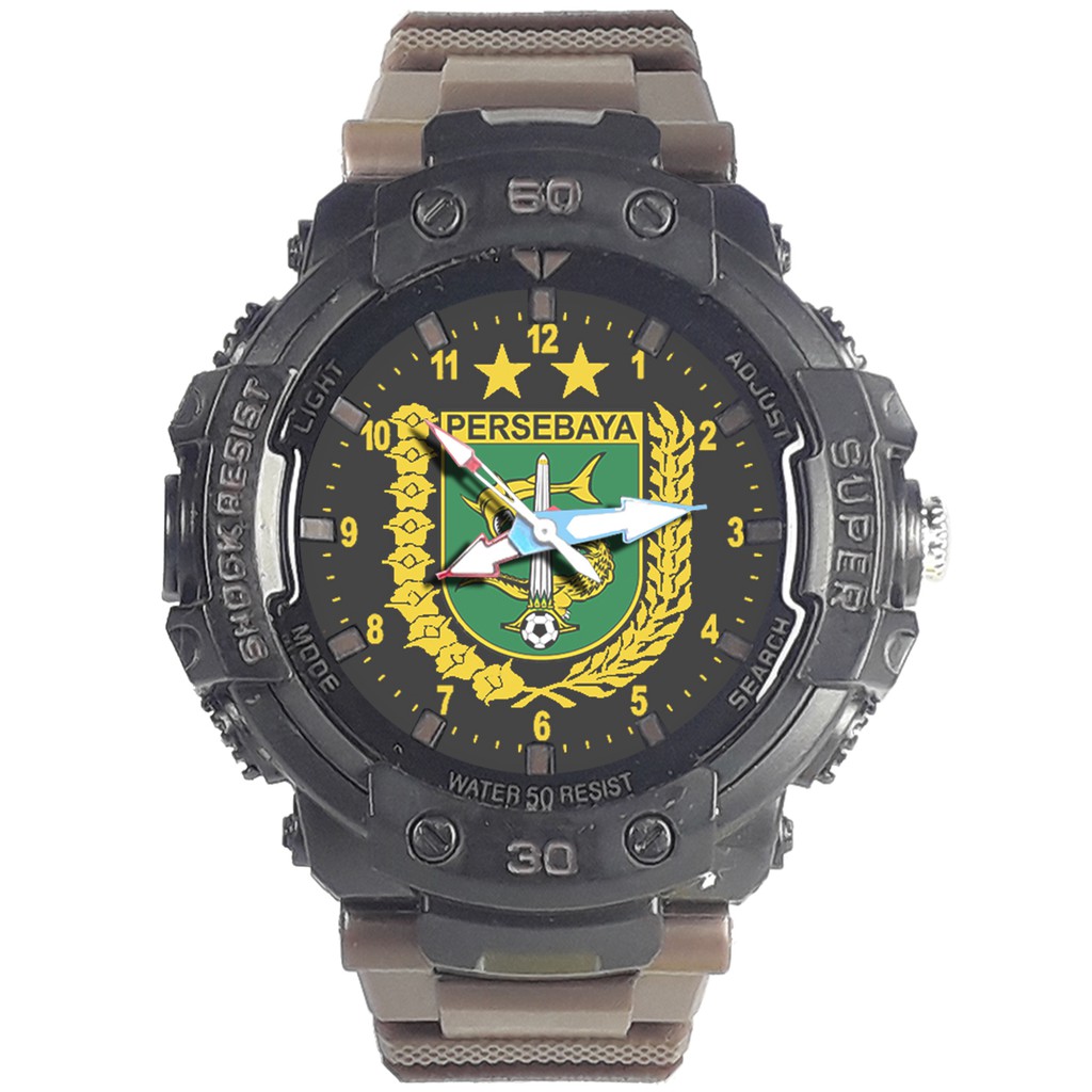 Jam Tangan  PERSEBAYA MOTIF 6 Bagus