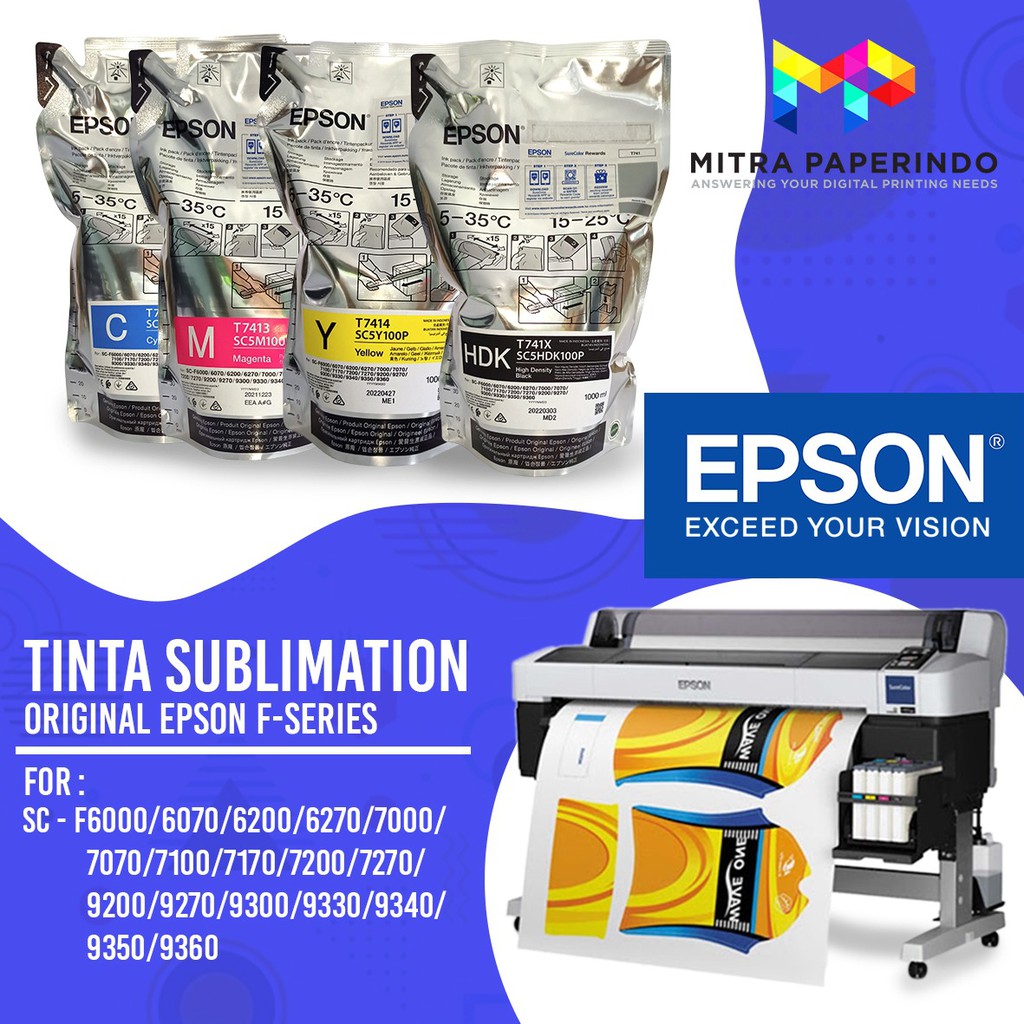 Tinta Sublim Epson SC F6330  CMYK