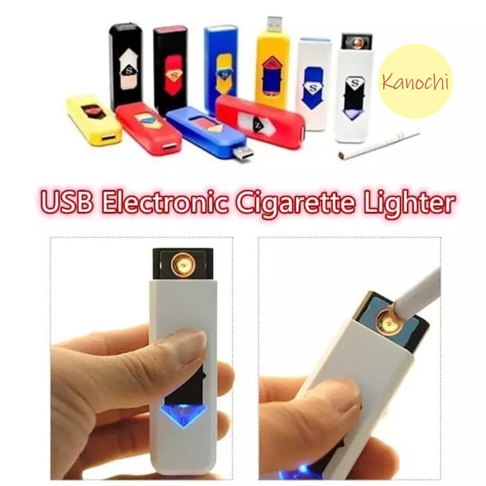 USB Electronic Cigarette Lighter Korek Api Elektrik