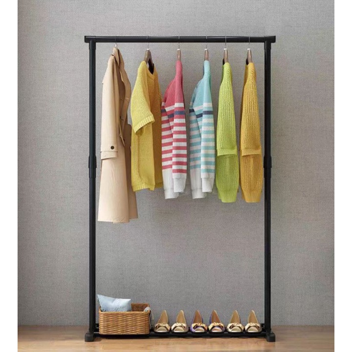 shenar bisa COD Rak Gantungan Baju Serbaguna Stand Cloth Hanger |rak Gawang |Rak Jemuran Pakaian Portable| Gantungan baju minimalis hanger| aster single pole| double pole hanger