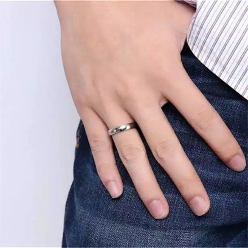 CINCIN POLOS CAUPLE  FARIASI PEMATA SATU TITANIUM