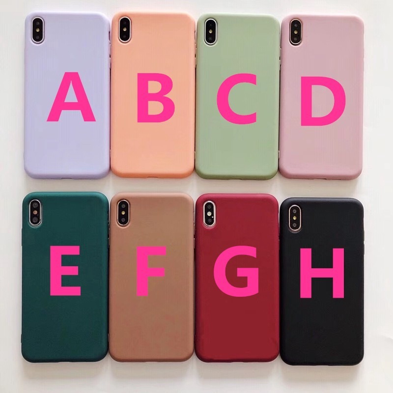 Kualitas tinggi soft matte tutup pelindung untuk iPhone i6 6S i7 8Plus X XS Max XR SE2 tutup pelindung