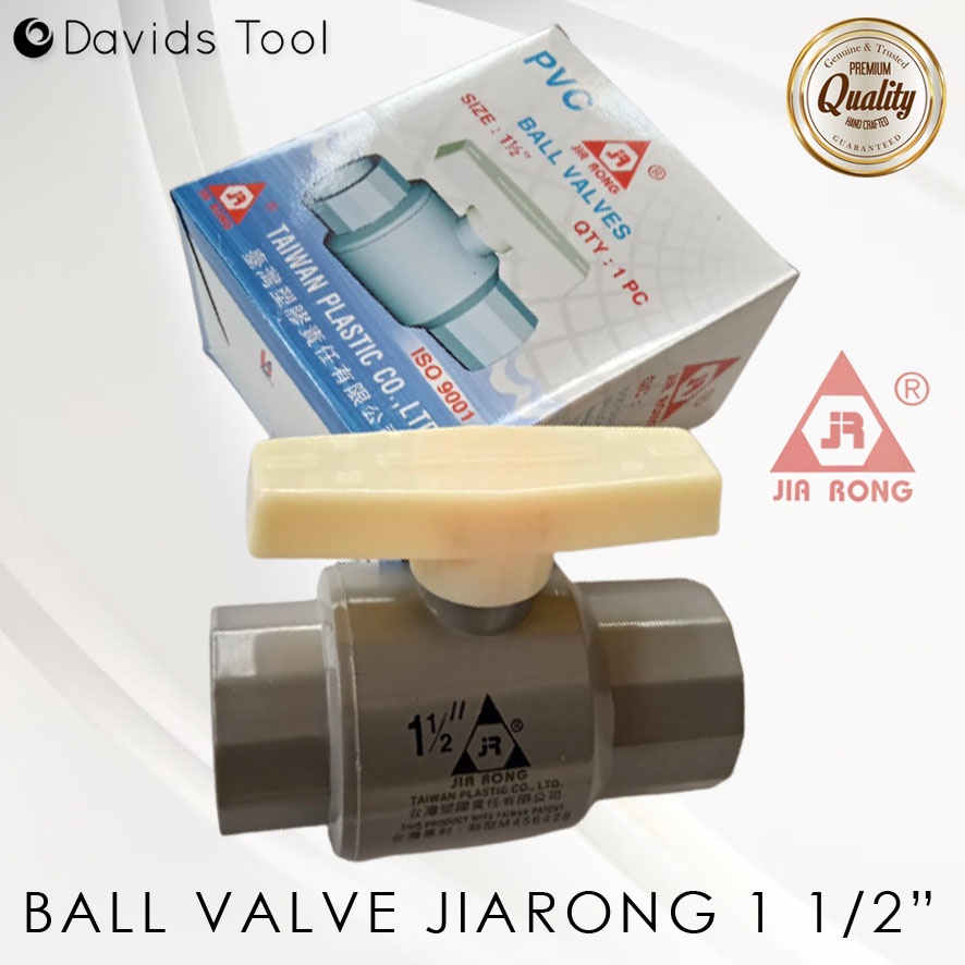 Stop Kran Ball Valve Pvc Jiarong 11/2 Inch