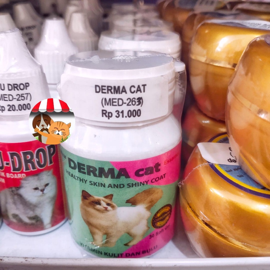 DERMA Cat - Vitamin Kulit dan Bulu Kucing Anti Rontok Bulu Mengkilap