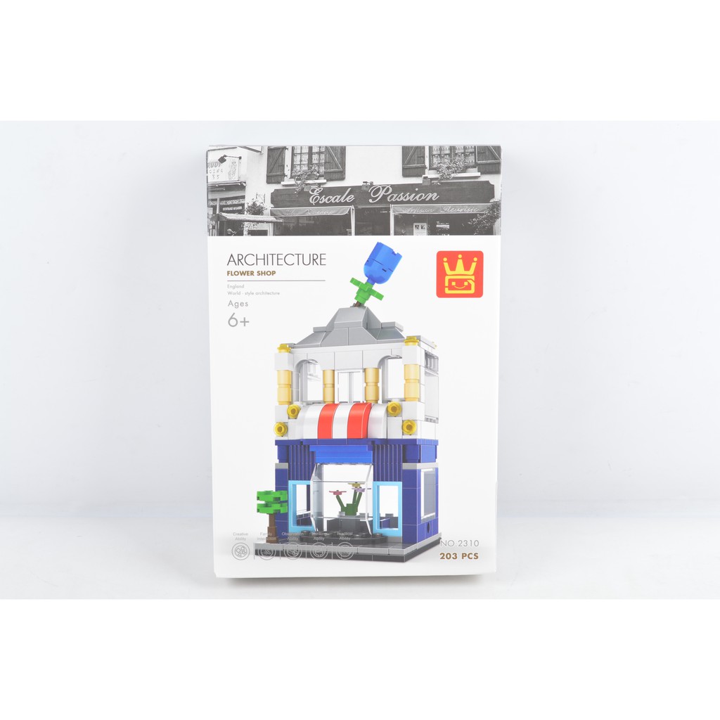 Model Bricks Architecture Flower Shop