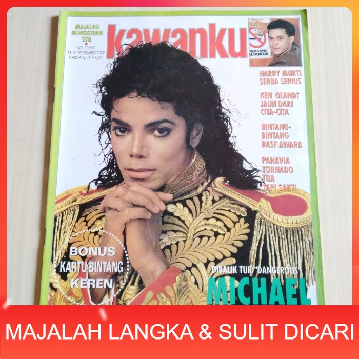 Majalah KAWANKU No.10 Sep 1992 MICHAEL JACKSON Langka