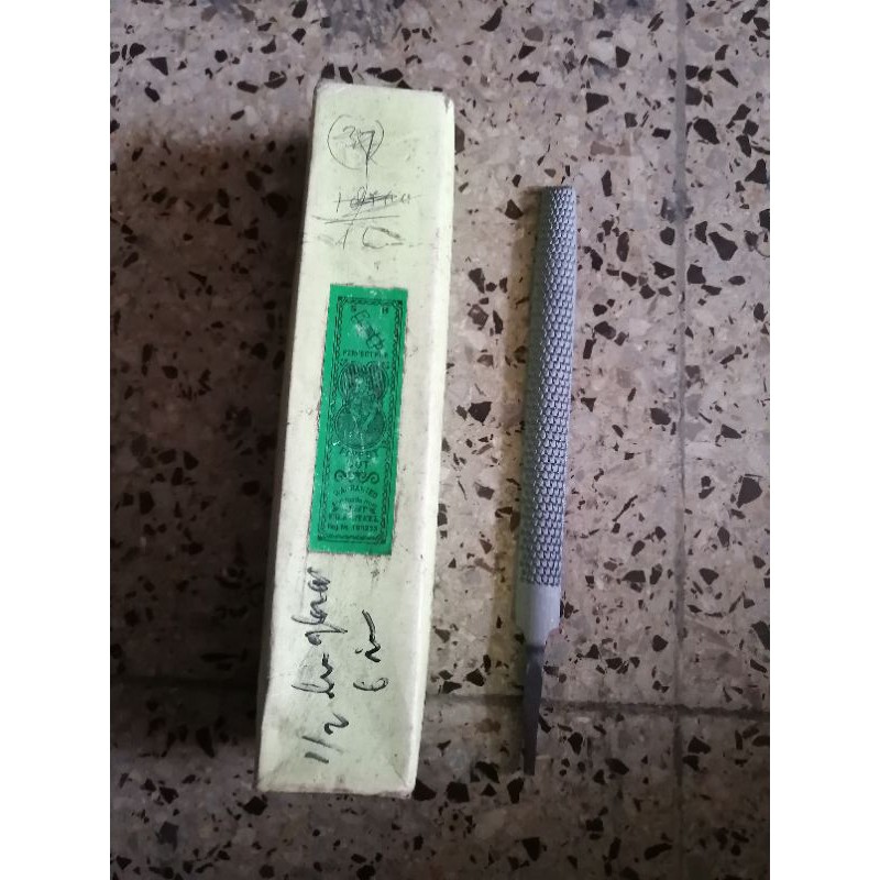 kikir 8 inch setengah bulat kayu india