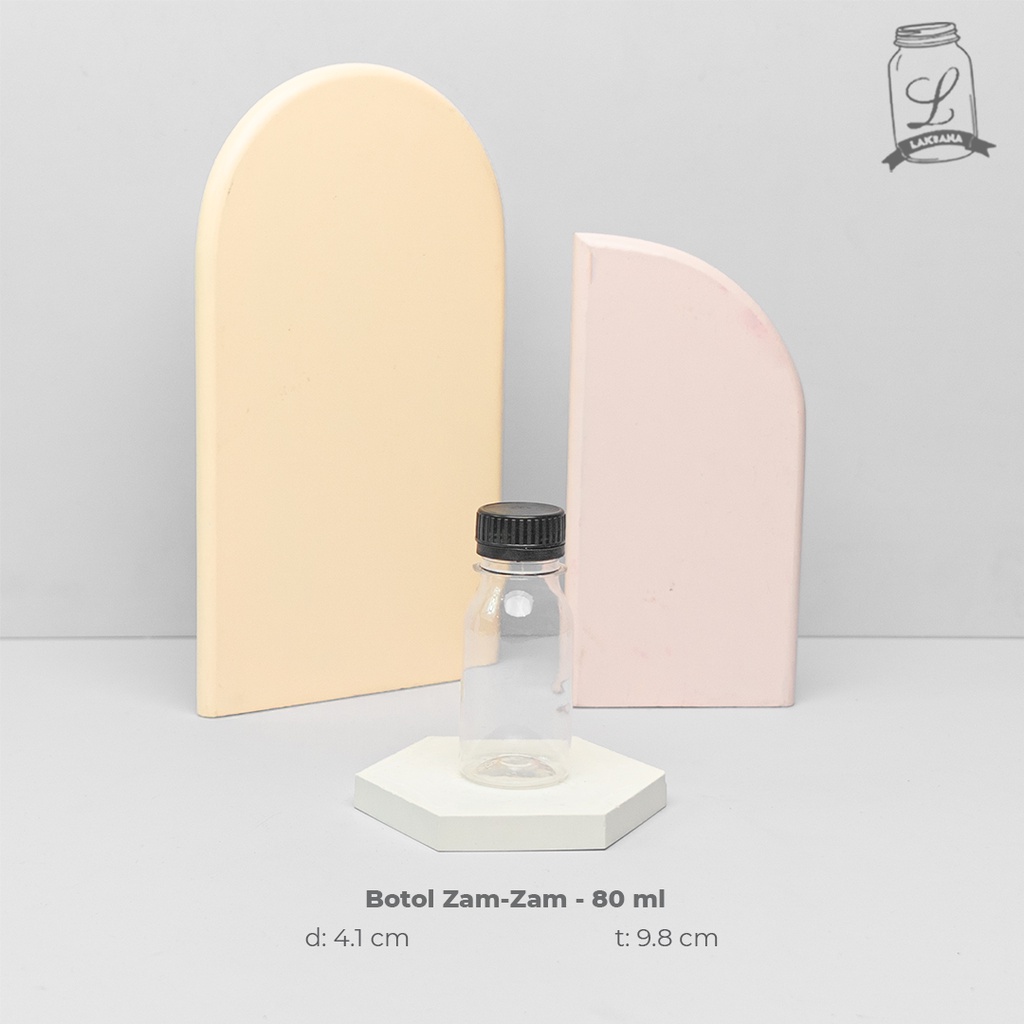 Botol Zam-Zam - 80 ml / botol zamzam 80ml botol kapsul / botol plastik obat kecil
