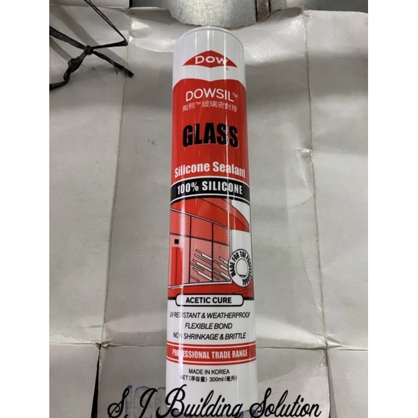 LEM SILICONE BOTOL DOWSIL / LEM KACA / SILICONE GLASS DOWSIL ASAM ACID