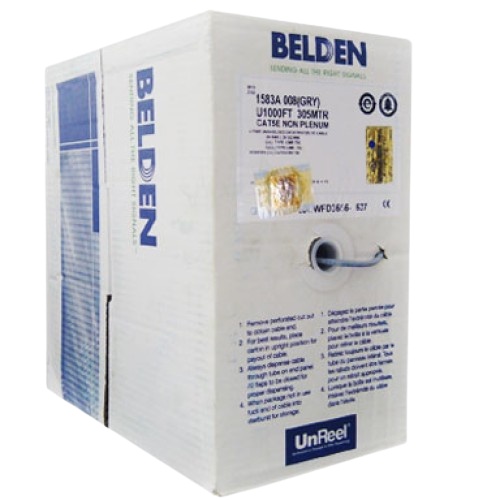 Kabel Jaringan Ethernet UTP Belden CAT6 Copper 1000 Feet 305 Meter