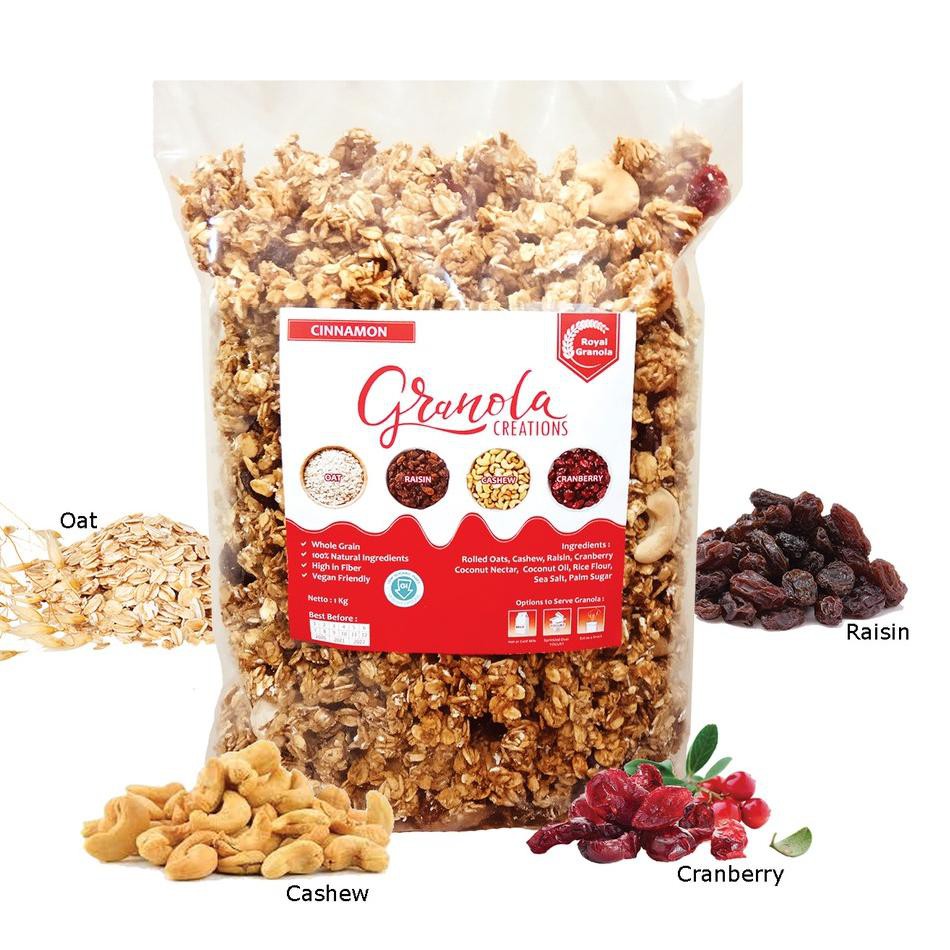 

Pesan cepat! ROYAL Granola 1 KG CINNAMON