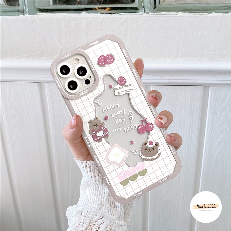 Soft Case Desain Kelinci Cherry Bear 50A 30A 50A Untuk Realme 9 9i 9Pro C25s C25Y C31 C35 8i C11 5 5i 5S 6i C3 C15 C25 C20 C21 C21Y