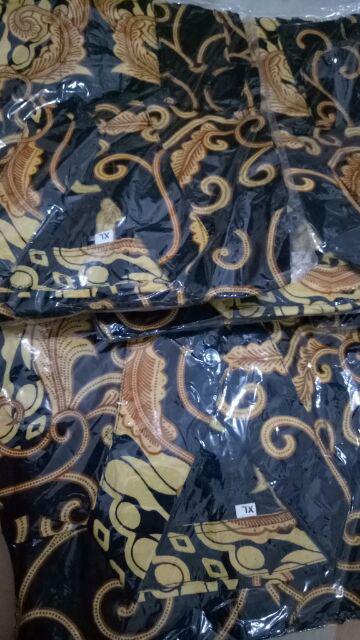 Diskon Bswart Batik Hrb026 Kenongo Hem Pendek Padi Pekalongan M L Xl Batik Pria Murah Modern Grosir