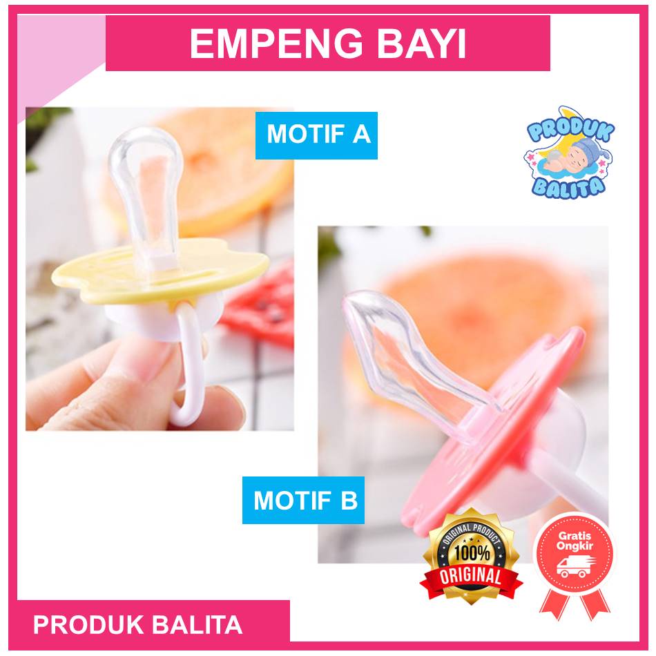 Empeng  Dot Bayi Biasa Pacifier Baby Soother - Kompeng Bayi Food Grade Dot Bayi Datar Dot Bayi Bulat  Baby