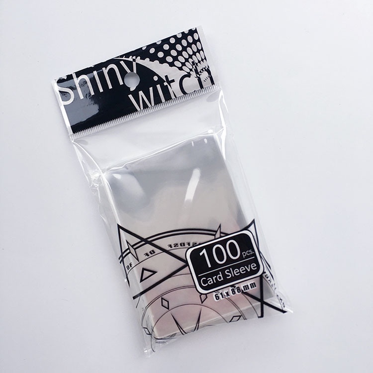 100pcs Kantong Plastik Transparan Untuk Pelindung Kartu Foto DIY YGO MTG