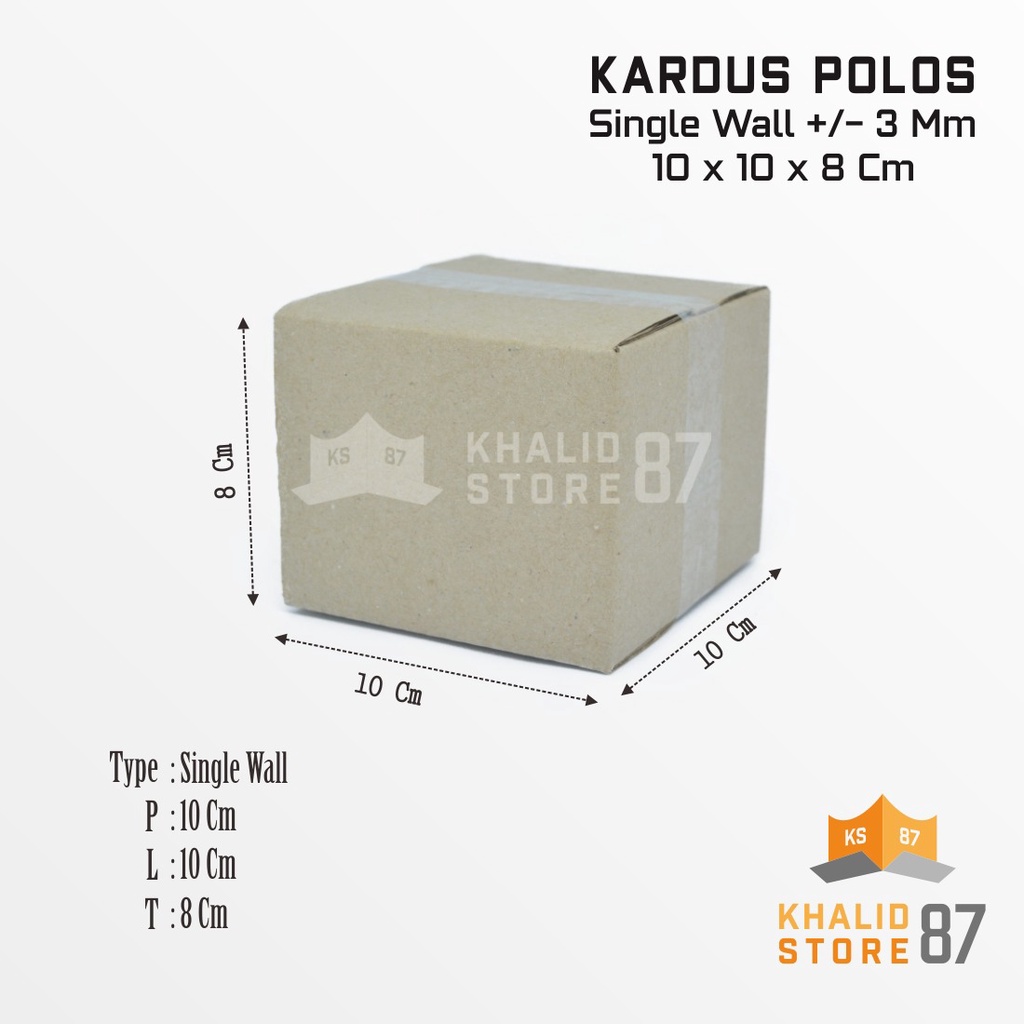 

Kardus packing ukuran 10x10x8 cm Kardus polosan dus box kotak packing