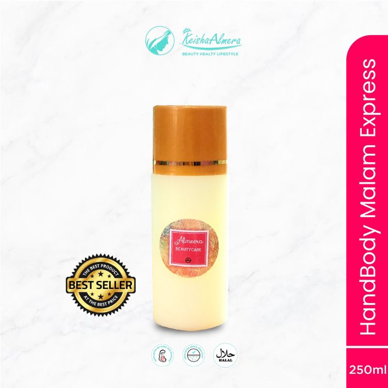 HANDBODY PEMUTIH KULIT DENGAN CEPAT DAN INSTAN KEISHA ALMERA HANDBODY NIGHT EXPRESS 
