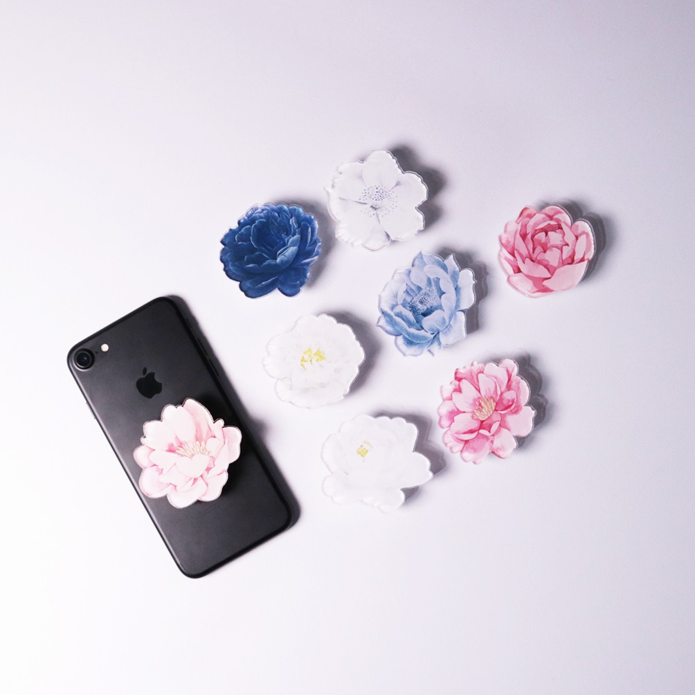 Griptok Akrilik Blossom Flower | Pegangan HP Bunga | Phone Holder Stand HP Flower