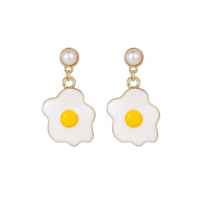 LRC Anting Tusuk Fashion Pearl Fried Earrings D60877