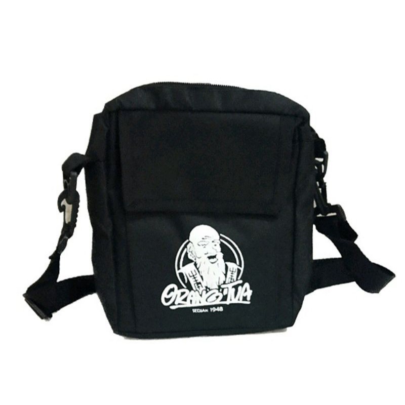 Grosir tas slempang mini pria Termurah / Sling bag Mini Sablon [A34]