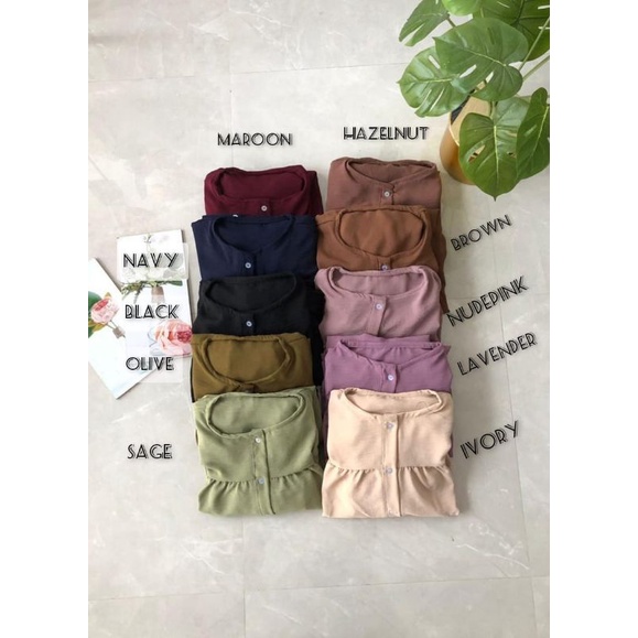 Setelan tunik | setcel polos | setcel terbaru | Kha Homewear