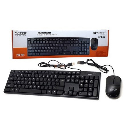 Keyboard Paket Mouse M-Tech STK 05 STK-05 STK05 USB Combo