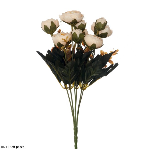 Bunga Plastik Buttercup / Ranunculus 1021-Soft peach
