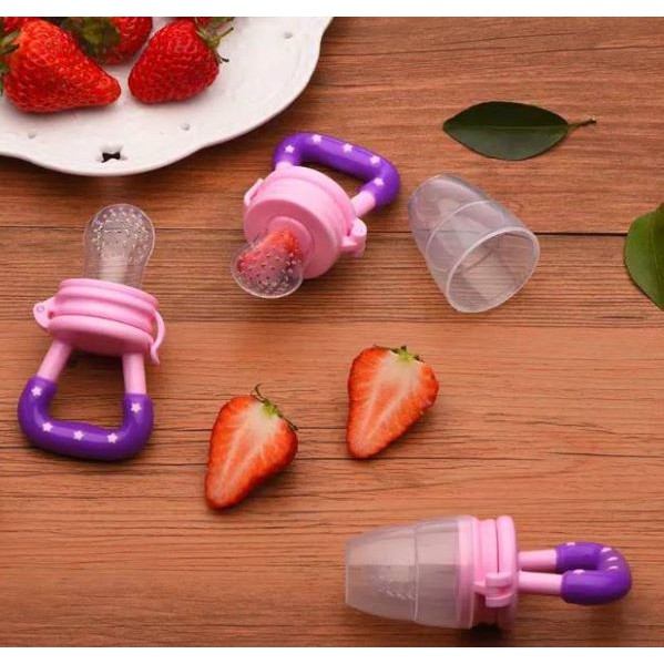 Empeng Buah Bayi / Dot Buah Bayi / Fruit Feeder Pacifier / Baby Fruit & Food Feeder-Dot Buah Pink