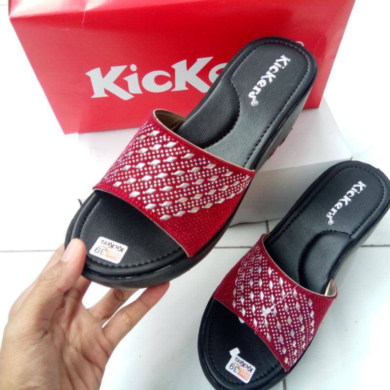 Sandal Wanita Wedges Slop Hujan