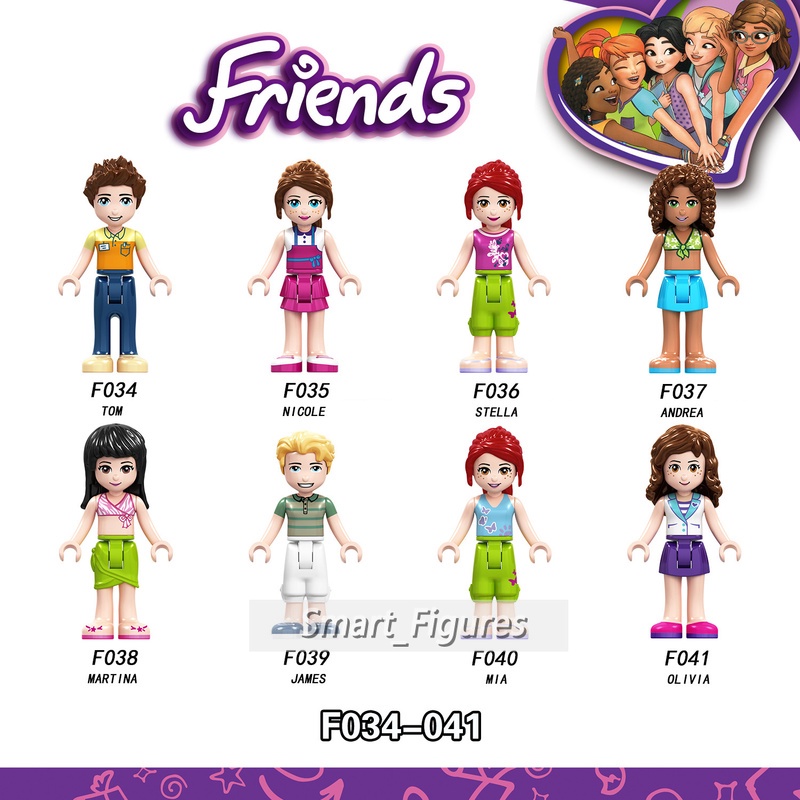 Mainan Action Figure Mini Model Perempuan Seri Stephanie Kate Tom James Martina Andrea Olivia F026-F041 Untuk Hadiah