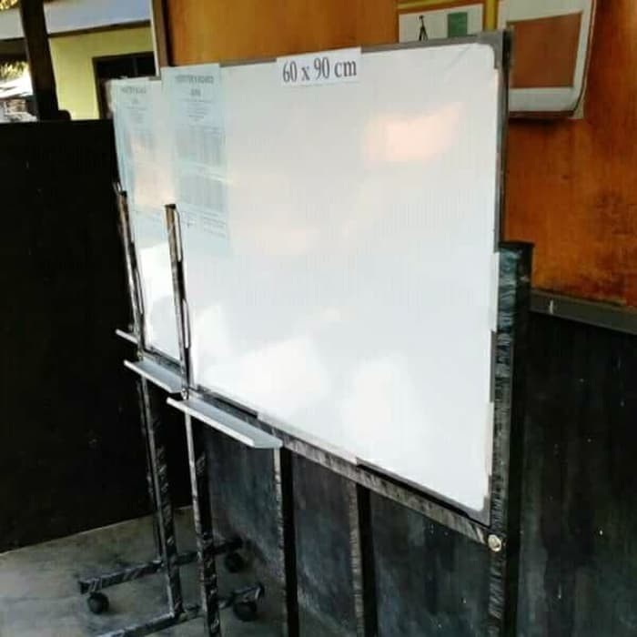 

PROMO Whiteboard Magnetik 60x90 cm EcoSave - Papan Tulis Kaki Roda 60 x 90