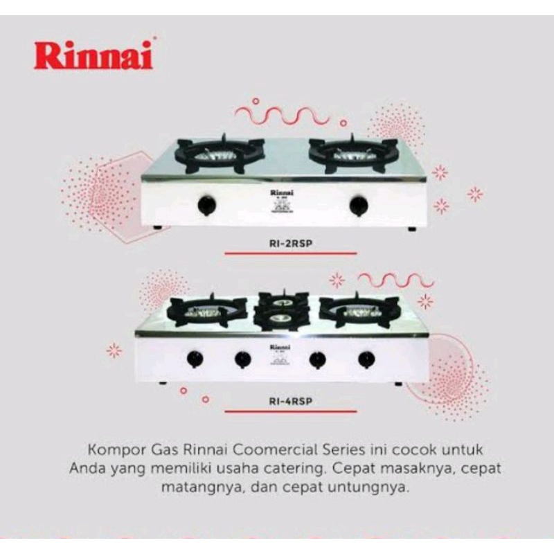 Jual Rinnai Kompor Gas Komersial Series Ri Rsp Ri Rsp N Shopee Indonesia