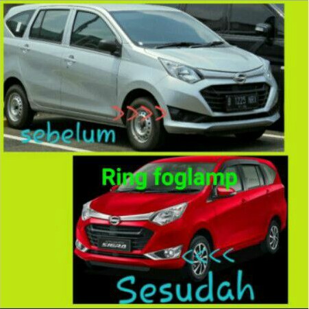 sigra cover lampu kabut cover foglamp sigra chrome