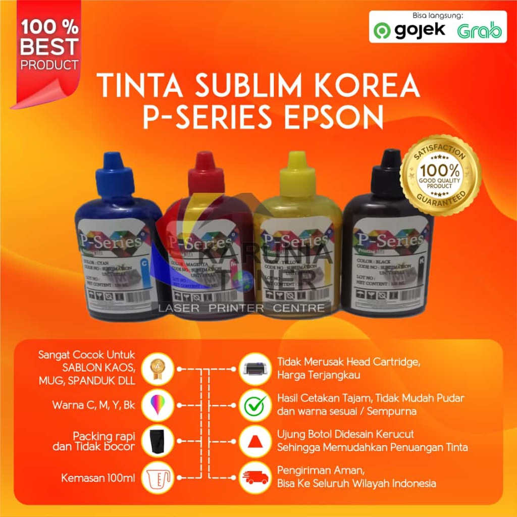 Tinta P-Series Sublim Sublimation Sublime Sublimasi Ink Korea 100ml