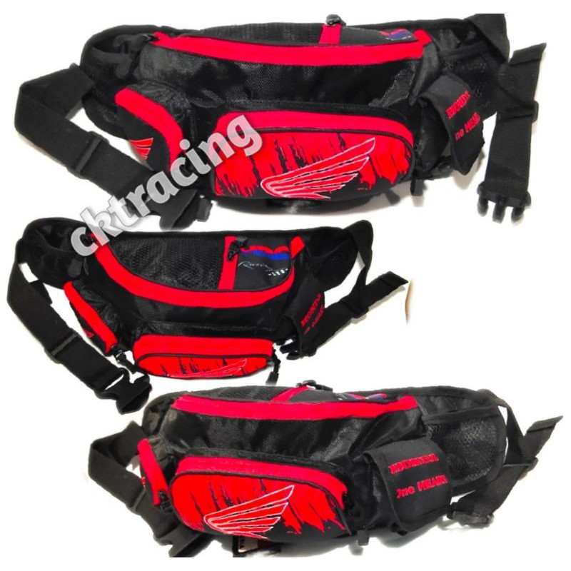 tas selempang pinggang waist bag touring cross trail adventure Honda