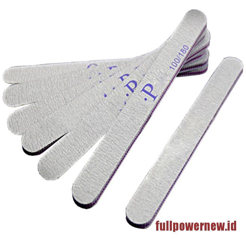 【COD】Nail File Double Side Buffer 100/180 Trimmer Sandpaper Professional Nail Files