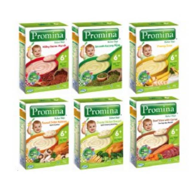 Promina Bubur Cereal Bubur Bayi 6+ BOX 120GR Promina BC Mpasi