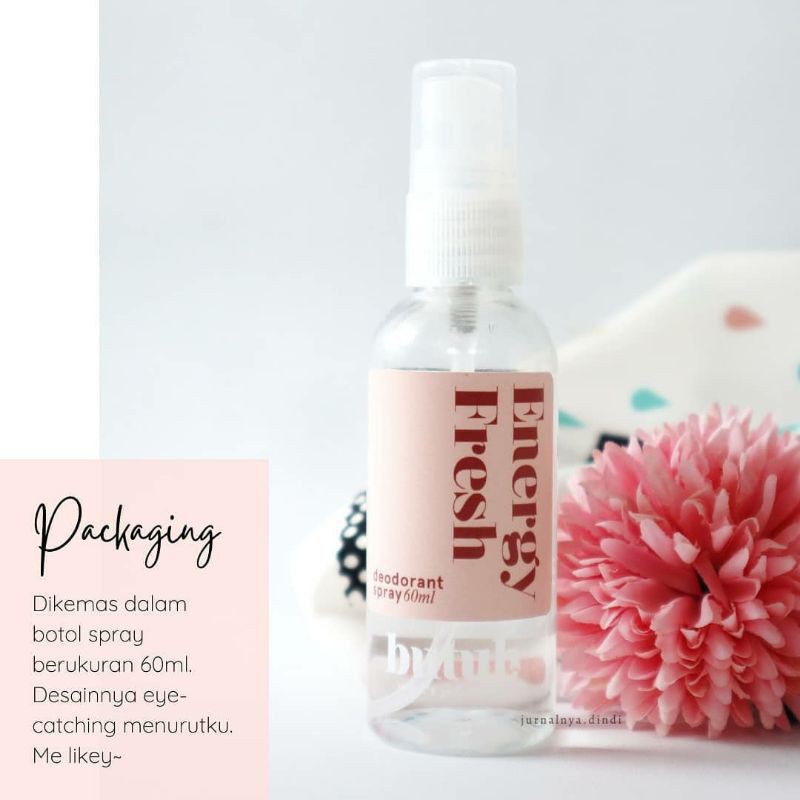 [BPOM] BUTUH DEODORANT SPRAY ENERGY FRESH 60ML ORIGINAL BPOM - PENGHILANG BAU BADAN