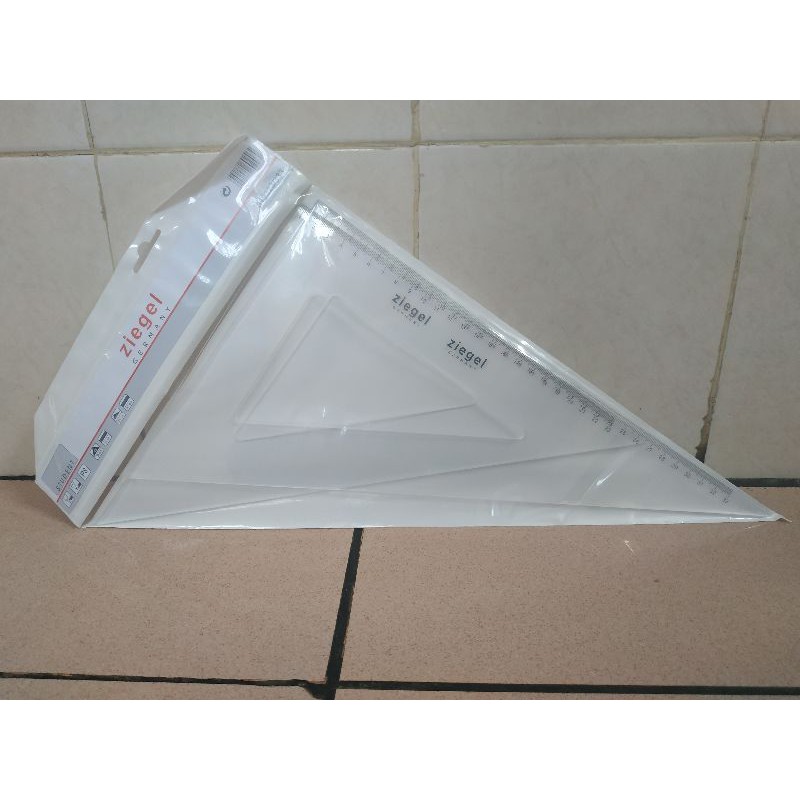 

Penggaris Segitiga Ziegel Sepasang Besar (No.12) 23/33 cm