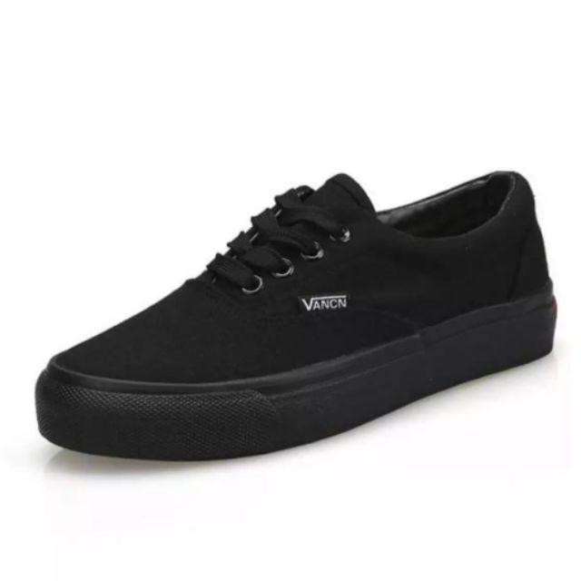 Sepatu Vanss Autentic Black Full-Hitam