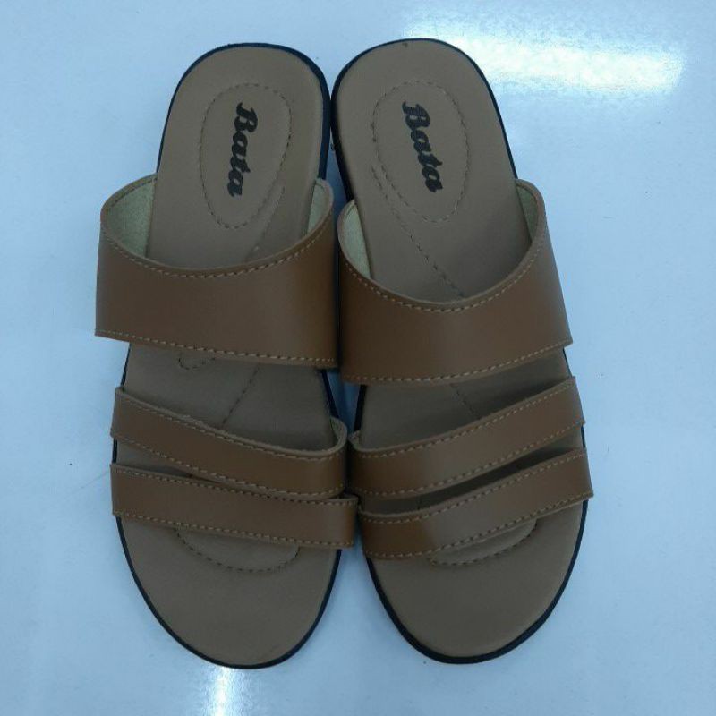 sandal wanita selop bata warna coklat
