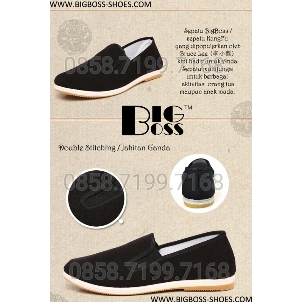 Sepatu Bigboss Kungfu Wushu Taichi Bruce Lee Ip Man Chinmi Casual