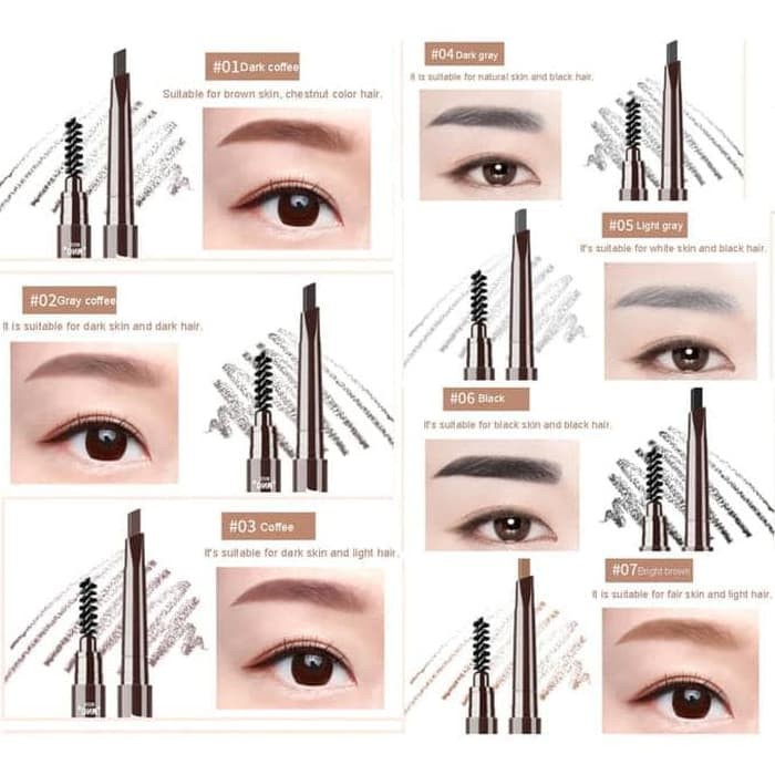 Pensil Alis Waterproof  DNM Eyebrow Brow Definer