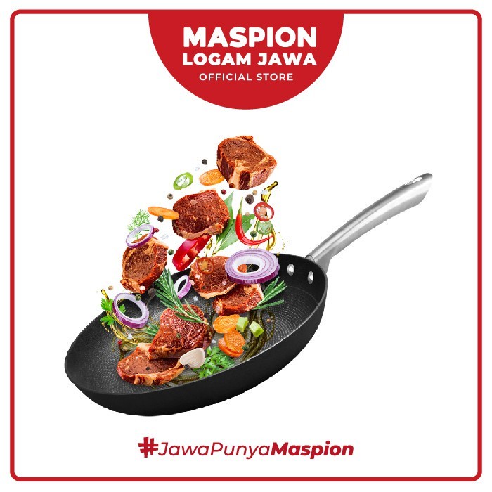 Maspion Wajan Hexa Frypan 28 Cm - Wajan Tahan Gores Anti lengket